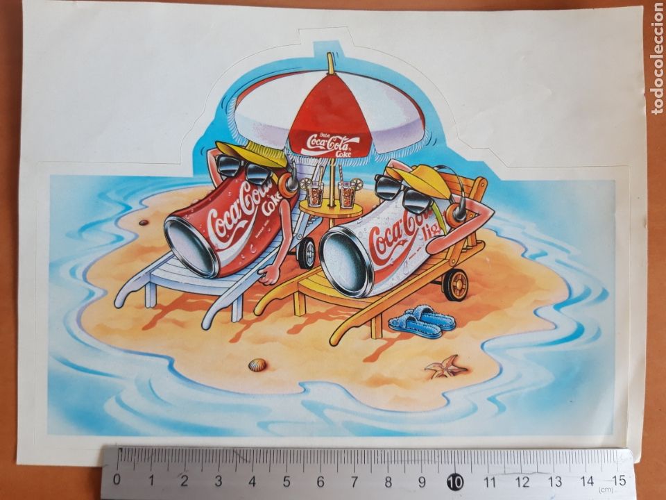 Coleccionismo de Coca-Cola y Pepsi: Pegatina cocacola a&ntilde;os 90