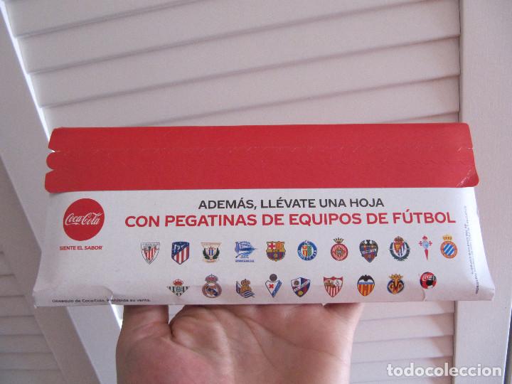 Sammeln von Coca-Cola und Pepsi: SOBRE DE CARTON CERRADO CON LOTE DE LAMINAS CON PEGATINAS DE FUTBOL-COCA COLA