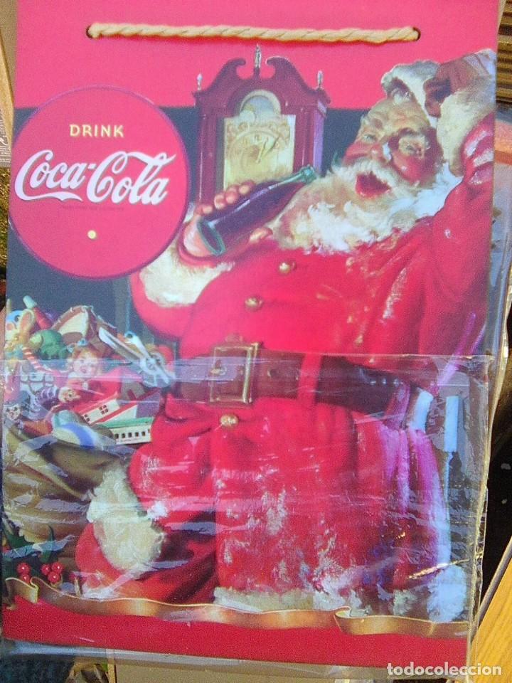 Coleccionismo de Coca-Cola y Pepsi: Coca Cola - Cartel drink Santa Claus - retro 50&acute;s en madera - 18 por 13 cms - precintado