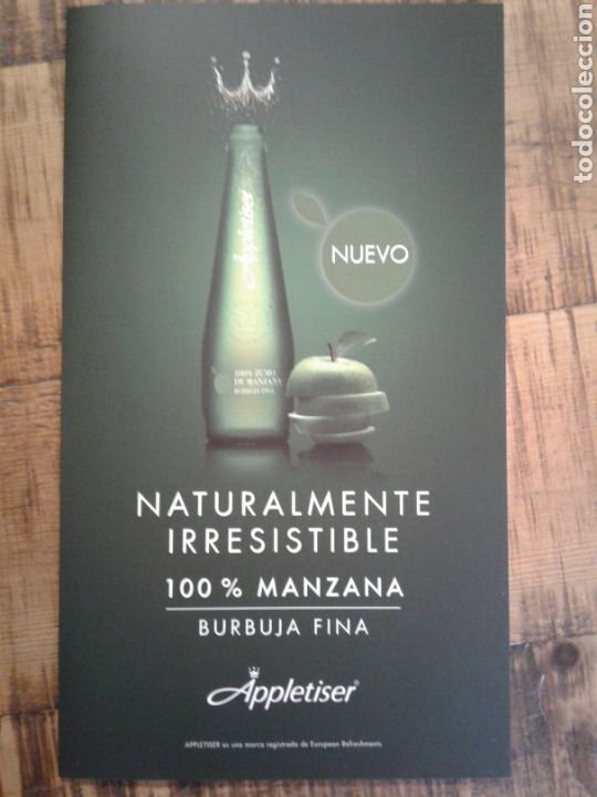 Collectionnisme de Coca-Cola et Pepsi: APPLETISER - CARTA LANZAMIENTO - NATURALMENTE IRRESISTIBLE BURBUJA FINA