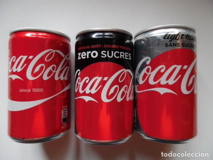 Collecting of Coca-Cola and Pepsi: Coca Cola. 3 minilatas normal + zero + light. FRANCIA
