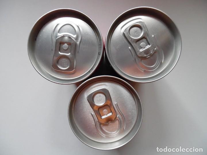 Coleccionismo de Coca-Cola y Pepsi: Coca Cola. 3 minilatas normal + zero + light. FRANCIA - Foto 3