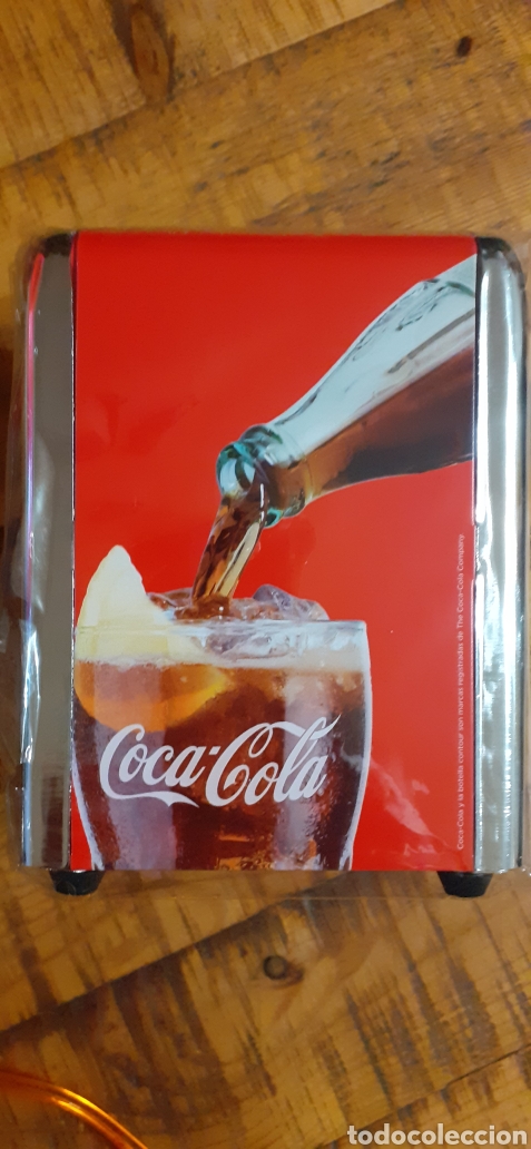 Sammeln von Coca-Cola und Pepsi: COCA COLA - SERVILLETERO MET&Aacute;LICO Y PL&Aacute;STICO - PUBLICIDAD OFICIAL -