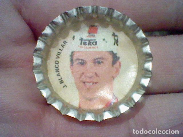 Coleccionismo de Coca-Cola y Pepsi: LUZIL TEKA BLANCO VILLAR  CHAPA PROMOCIONAL DETERGENTE CICLISMO 3,2 CMS ALTO