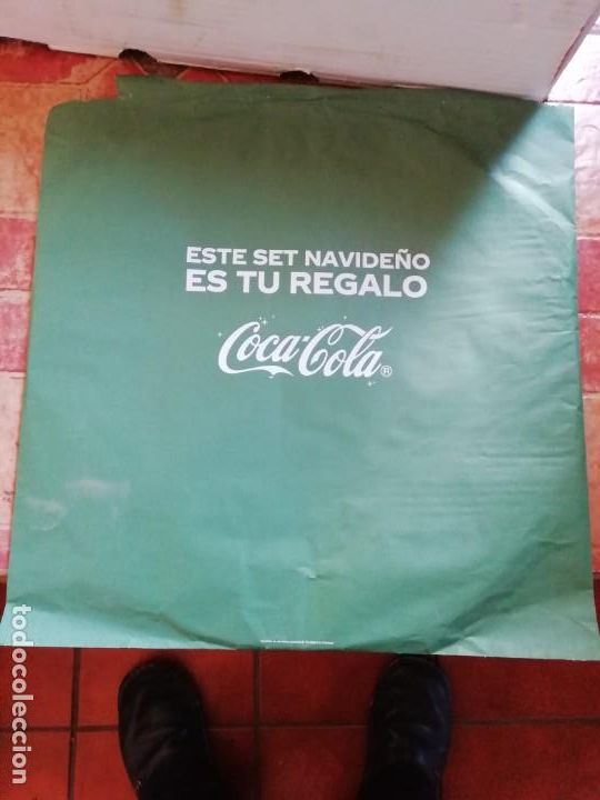Collecting of Coca-Cola and Pepsi: Lote 2 antiguos manteles goma promoci&oacute;n refresco gaseosa Coca Cola Navidades 2019 - 2020