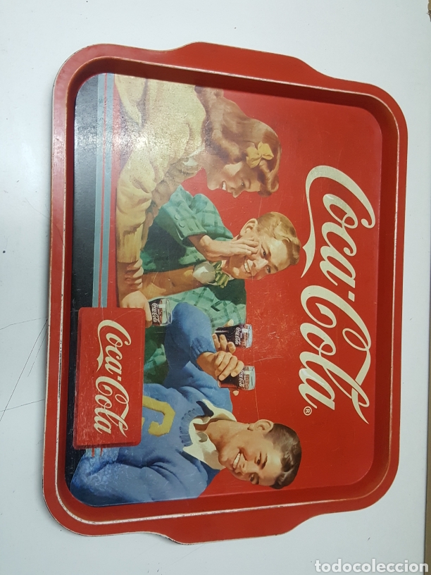 Collecting of Coca-Cola and Pepsi: Bandeja vintage de Coca Cola de 38 cm largo x 20 cm ancho x 2 cm alto