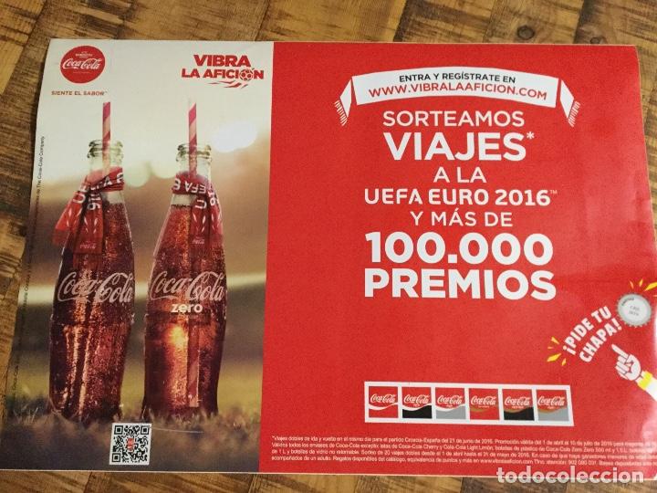 Sammeln von Coca-Cola und Pepsi: COCA COLA - PEGATINA GRANDE - VIBRA LA AFICI&Oacute;N 2016