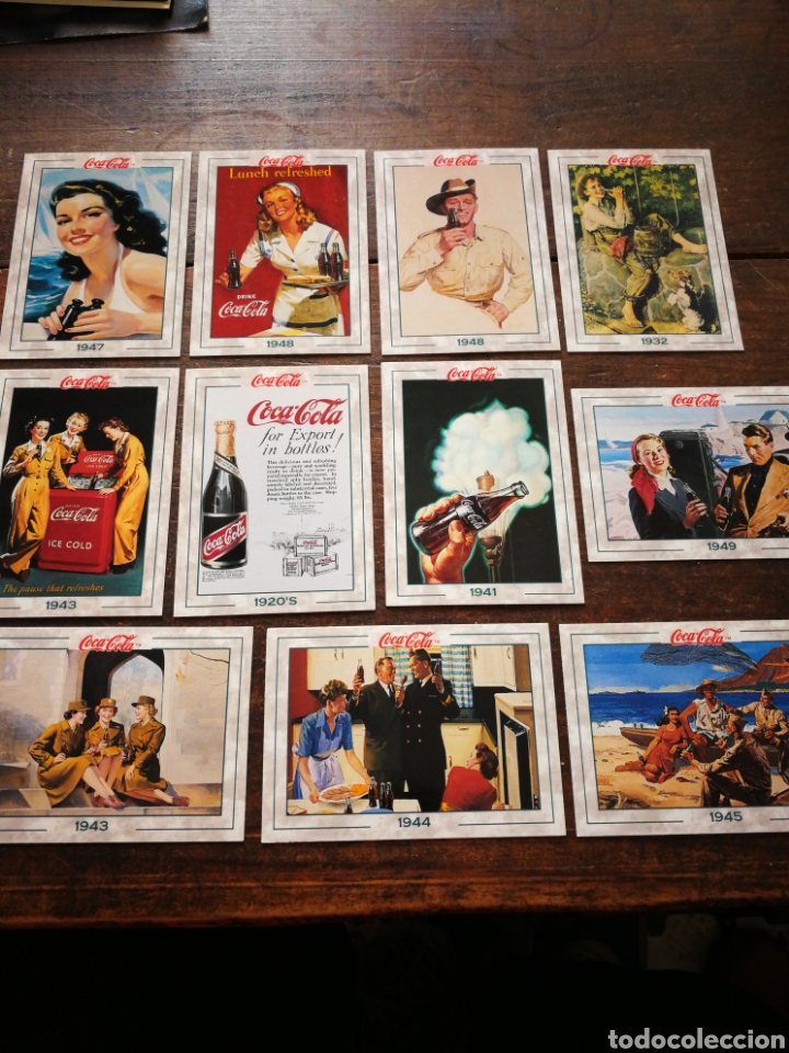 Collezionismo di Coca-Cola e Pepsi: LOTE 11 CROMOS CARDS COCA-COLA COLLECTION (SERIE 2), A&Ntilde;OS 40-50's.1994.