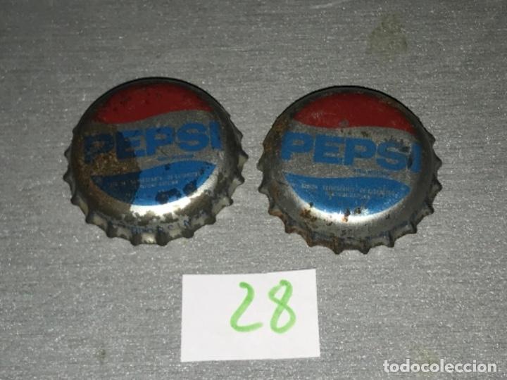 Collezionismo di Coca-Cola e Pepsi: 2 Chapa de pepsi cola. a&ntilde;os 80's. espa&ntilde;a.CCC TCI