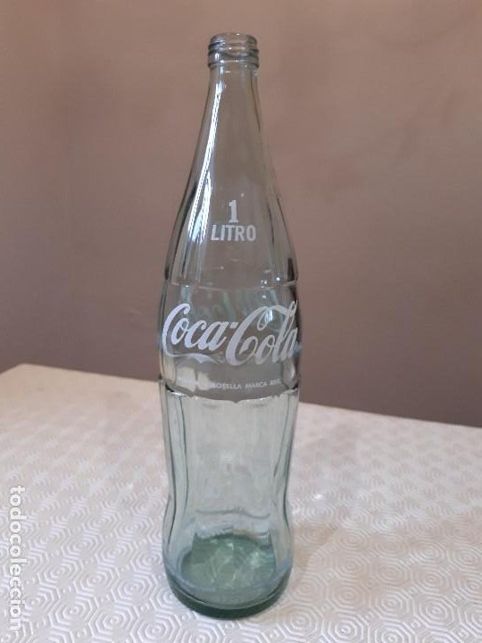 antigua botella de cristal de coca cola,1 litro - Compra venta en  todocoleccion