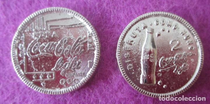 Collezionismo di Coca-Cola e Pepsi: FICHA MEDALLA BEBA COCA COLA LIGHT DISFRUTA COMO NUNCA