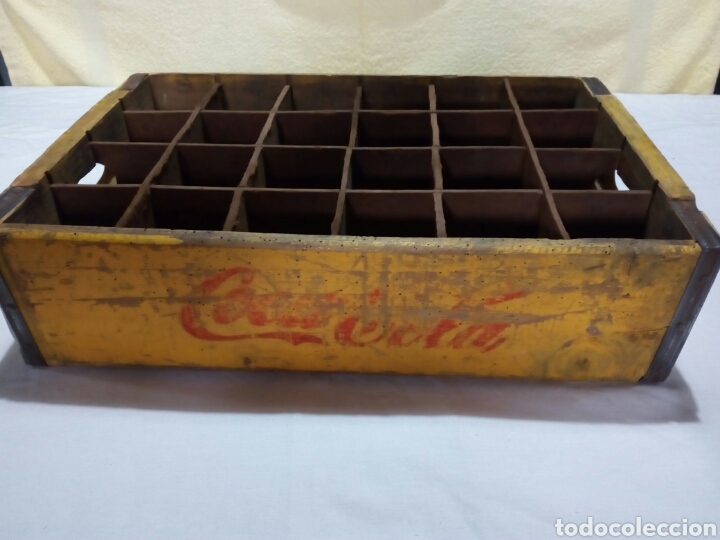 Collectionnisme de Coca-Cola et Pepsi: Caja de Coca-Cola antigua para 24 botellas