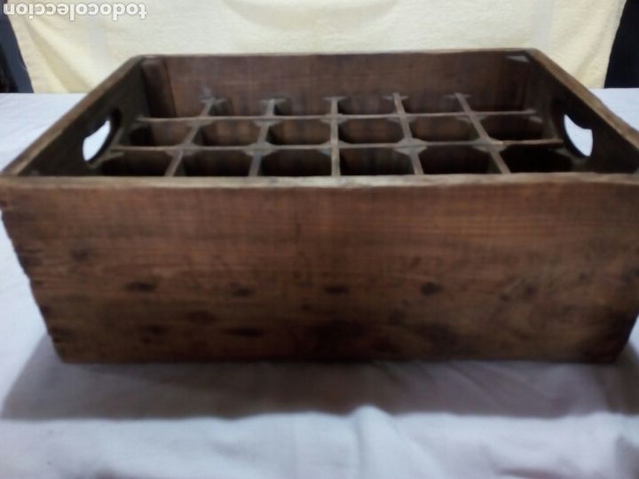 Collectionnisme de Coca-Cola et Pepsi: Caja de madera de Orange Crush para 24 botellas