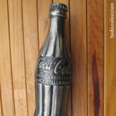Coleccionismo de Coca-Cola y Pepsi: TROFEO BOTELLA COCA-COLA. IDEAL COLECCIONISTAS, METALIZADA SIN PEANA