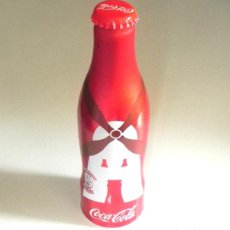 Coleccionismo de Coca-Cola y Pepsi: BOTELLÍN DE ALUMINIO COCA COLA - EDICIÓN ESPECIAL MOLINO - VACÍA CON CHAPA - BOTELLA COCACOLA 250 ML. Lote 200831006