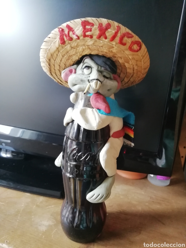 Coleccionismo de Coca-Cola y Pepsi: Botella de coca cola de M&eacute;xico aut&eacute;ntica - Foto 3