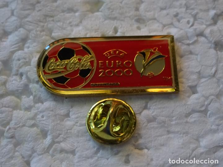 Sammeln von Coca-Cola und Pepsi: PIN DE COCA COLA. F&Uacute;TBOL EURO 2000 EUROPEO. B&Eacute;LGICA HOLANDA