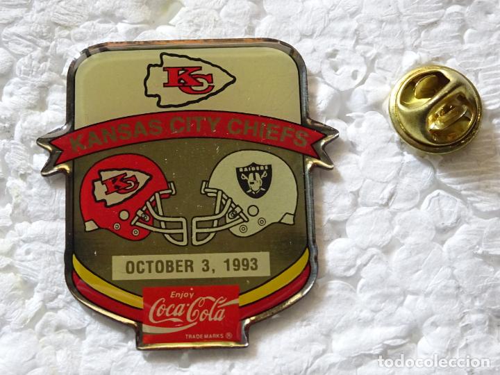 Colecionismo de Coca-Cola e Pepsi: PIN DE BEBIDAS COCA COLA. DEPORTES NFL. FOOTBALL. F&Uacute;TBOL AMERICANO. 1993 KANSAS CITY CHIEFS