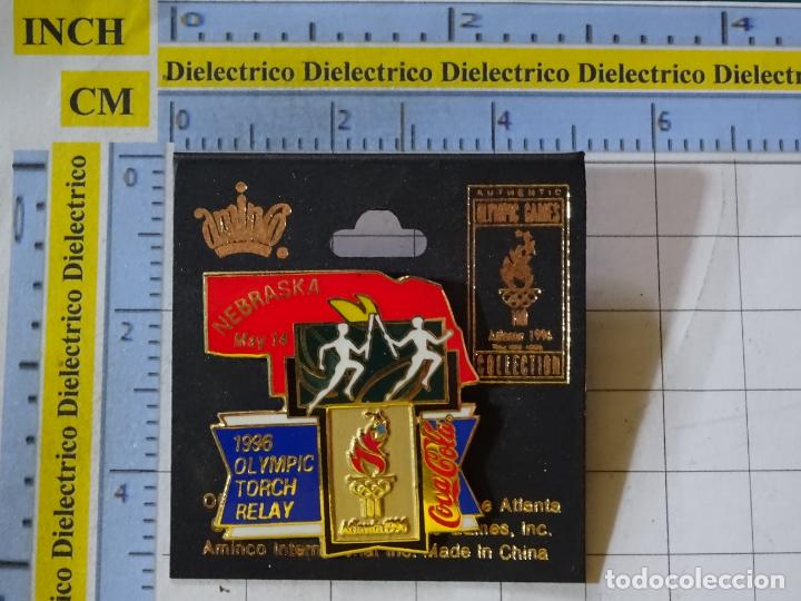 Sammeln von Coca-Cola und Pepsi: PIN DE COCA COLA. RELEVO ANTORCHA OL&Iacute;MPICA ESTADO DE NEBRASKA. JJOO ATLANTA JUEGOS OL&Iacute;MPICOS 1996