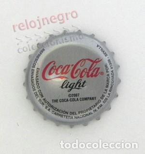 Collectionnisme de Coca-Cola et Pepsi: ANTIGUA CHAPA DE COCA COLA LIGHT - SEVILLA - ANDALUC&Iacute;A ESPA&Ntilde;A - COCACOLA