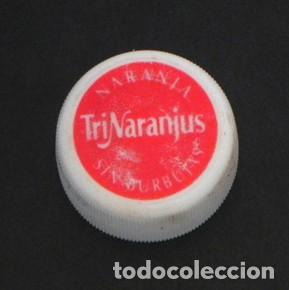 Colecionismo de Coca-Cola e Pepsi: ANTIGUO TAP&Oacute;N DE BOTELLA DE TRINARANJUS - BEBIDA REFRESCO DE NARANJA ESPA&Ntilde;A DE PL&Aacute;STICO