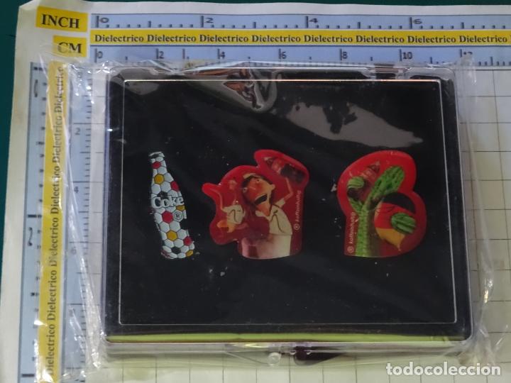 Sammeln von Coca-Cola und Pepsi: SET 3 PINS DE COCA COLA. 100 ? PUZZLE? COCINERO CACTUS ALEMANIA.