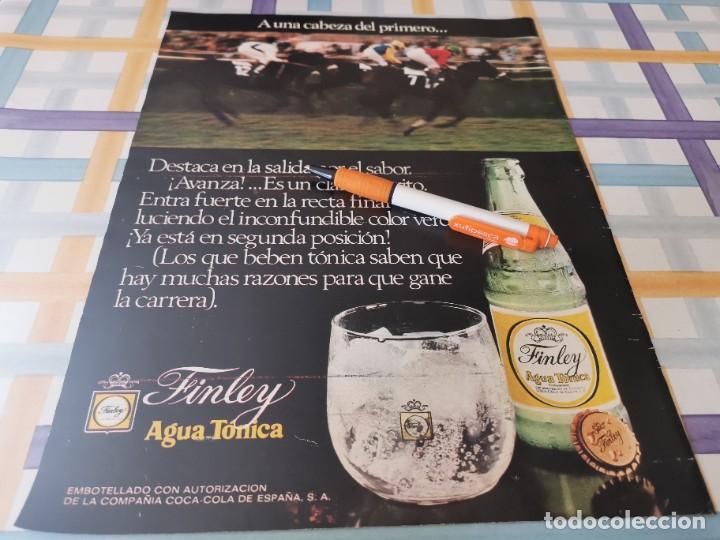 Colecionismo de Coca-Cola e Pepsi: AGUA TONICA FINLEY ANUNCIO PUBLICIDAD REVISTA 1973