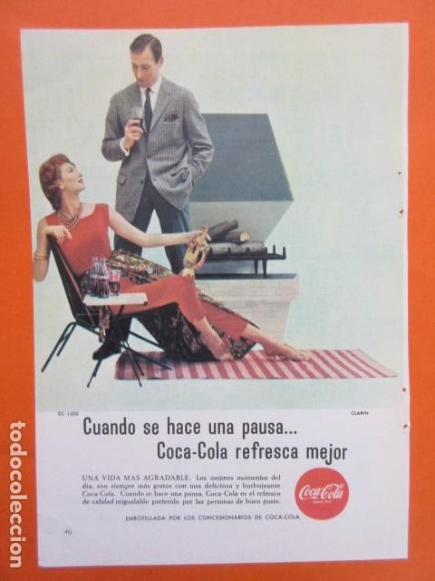 Colecionismo de Coca-Cola e Pepsi: PUBLICIDAD 1961 - COLECCION REFRESCOS - COCA COLA - TAMA&Ntilde;O 13 X 18.5 CM
