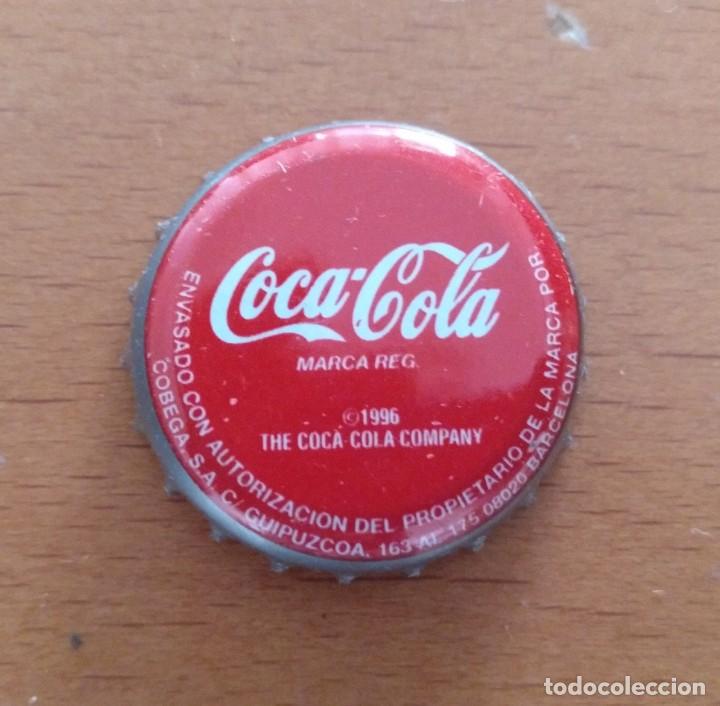 Collectionnisme de Coca-Cola et Pepsi: TAPON CORONA COCA COLA A&Ntilde;O 1996 BUEN ESTADO