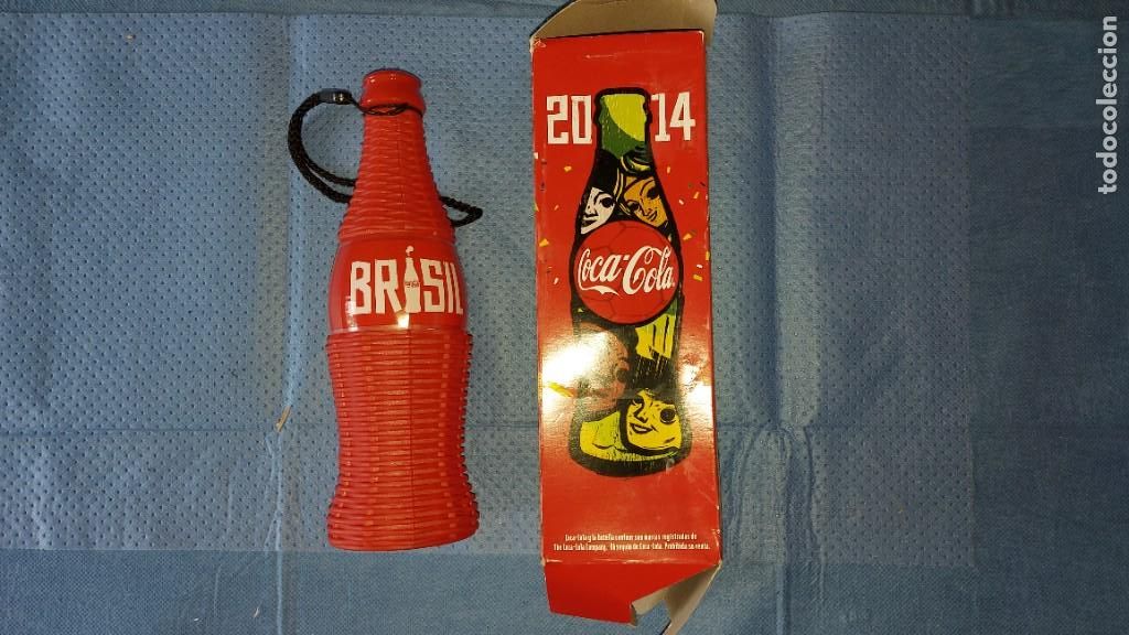 Collectionnisme de Coca-Cola et Pepsi: BOTELLA COCA COLA BRASIL FIFA WORLD CUP 2014 - PUBLICIDAD COCA COLA QUE ES SILBATO Y MARACAS