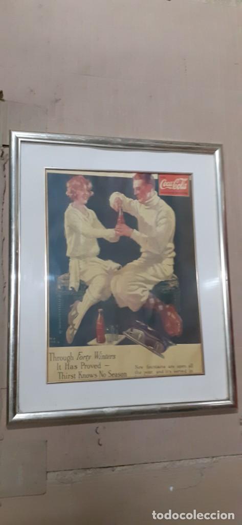 Collectionnisme de Coca-Cola et Pepsi: CARTEL PUBLICITARIO DE PAPEL ORIGINAL COCA COLA ATLANTA 1958 (VER MEDIDAS)