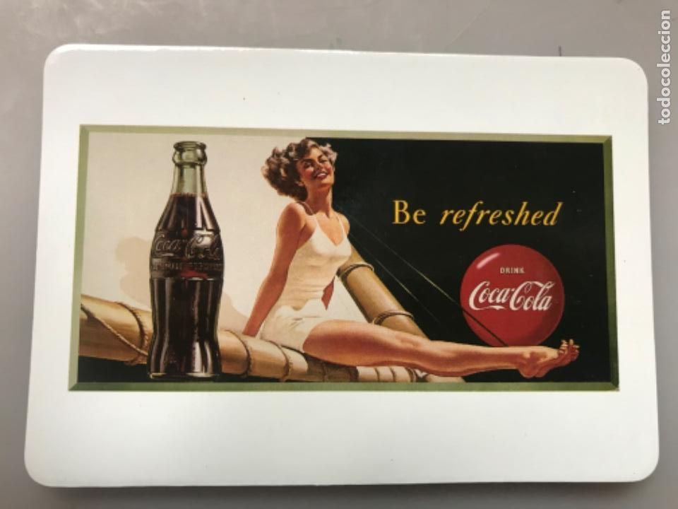 Sammeln von Coca-Cola und Pepsi: Coca-Cola Postal Imantada 1996. Imagen cartel 1949.