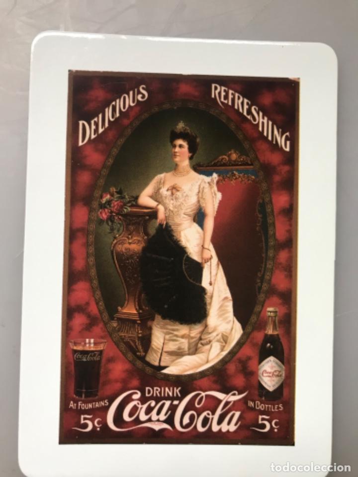 Sammeln von Coca-Cola und Pepsi: Coca-Cola Postal Imantada 1996. Imagen cartel 1905.