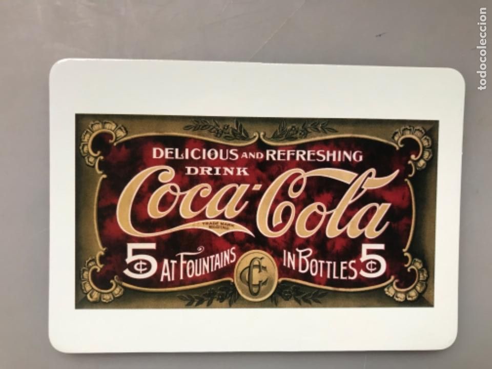 Colecionismo de Coca-Cola e Pepsi: Coca-Cola Postal Imantada 1996. Imagen cartel 1905 utilizado en camiones de reparto.