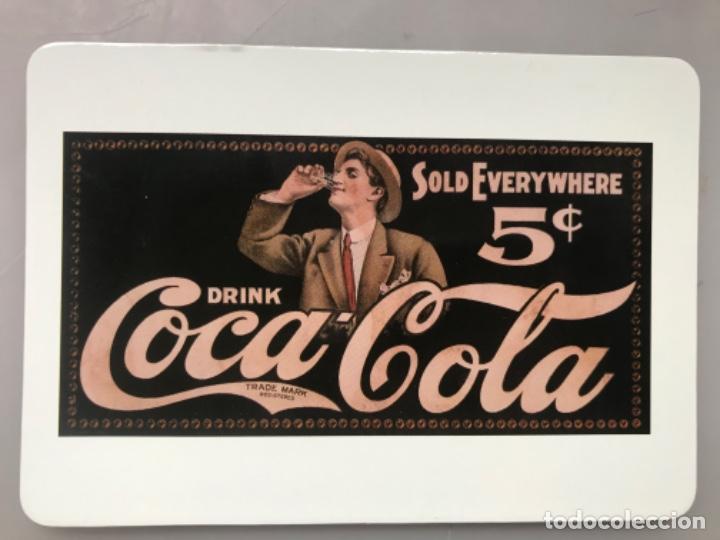 Collezionismo di Coca-Cola e Pepsi: Coca-Cola Postal Imantada 1996. Imagen cartel 1907 utilizado en camiones de reparto.
