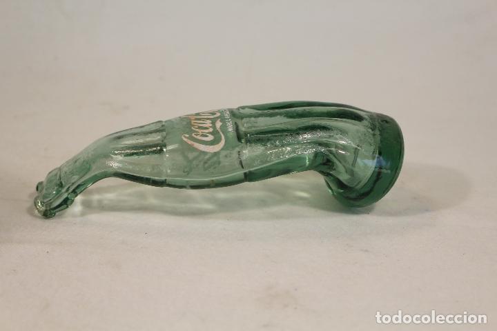 Coleccionismo de Coca-Cola y Pepsi: botella cristal aplastada cocacola - Foto 3
