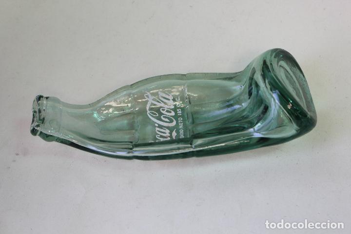 Coleccionismo de Coca-Cola y Pepsi: botella cristal aplastada cocacola - Foto 4