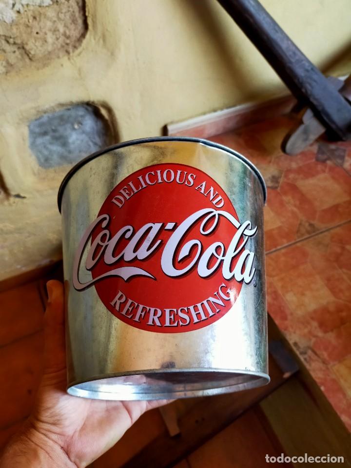 antiguo cubo de lata promoción refresco gase - Coleccionismo de Coca-Cola y Pepsi en todocoleccion