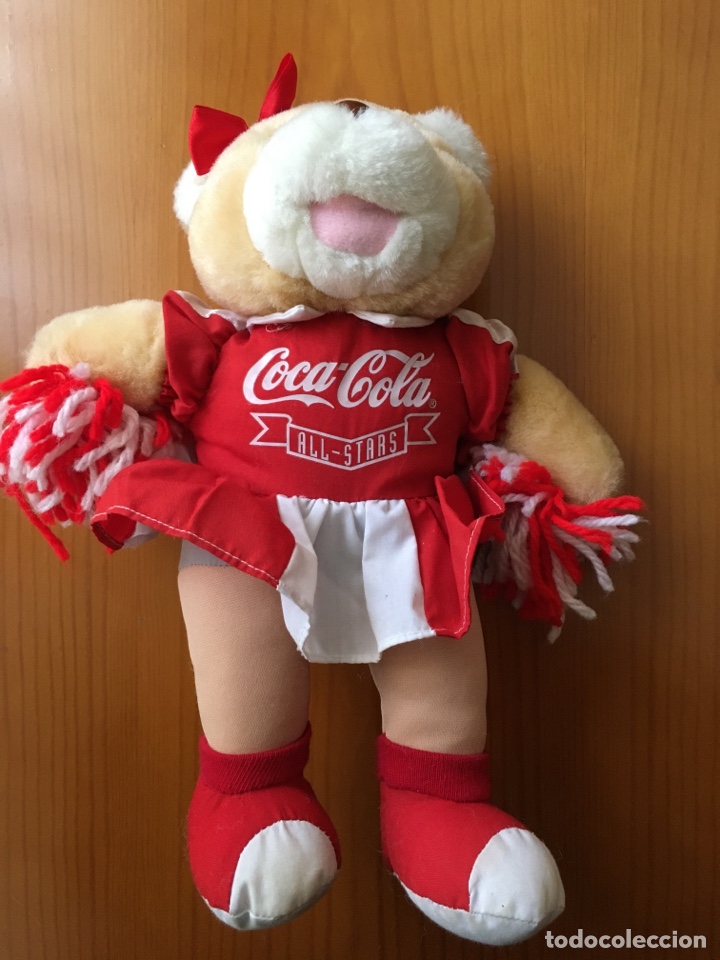 Collecting of Coca-Cola and Pepsi: ANTIGUO PELUCHE COCA COLA ALL STAR CHEERLEADER-30 CM APROX-MADE IN USA-EL MAS DIFICIL DE CONSEGUIR