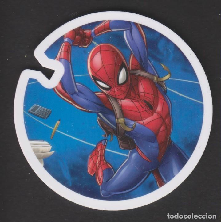 Collecting of Coca-Cola and Pepsi: tazo 46 PETER PARKER FLIZZ MARVEL 2108 CARREFOUR