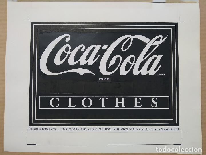 Collecting of Coca-Cola and Pepsi: COCA - COLA , PRUEBA DE IMPRENTA ORIGINAL PINTADO A MANO - A&Ntilde;O 1989