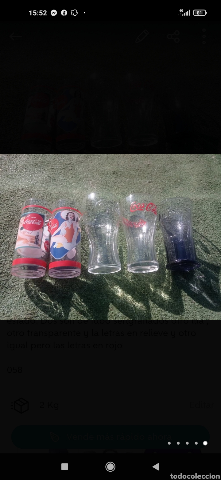 Coleccionismo de Coca-Cola y Pepsi: Lote vasos variados Coca-Cola - Foto 2