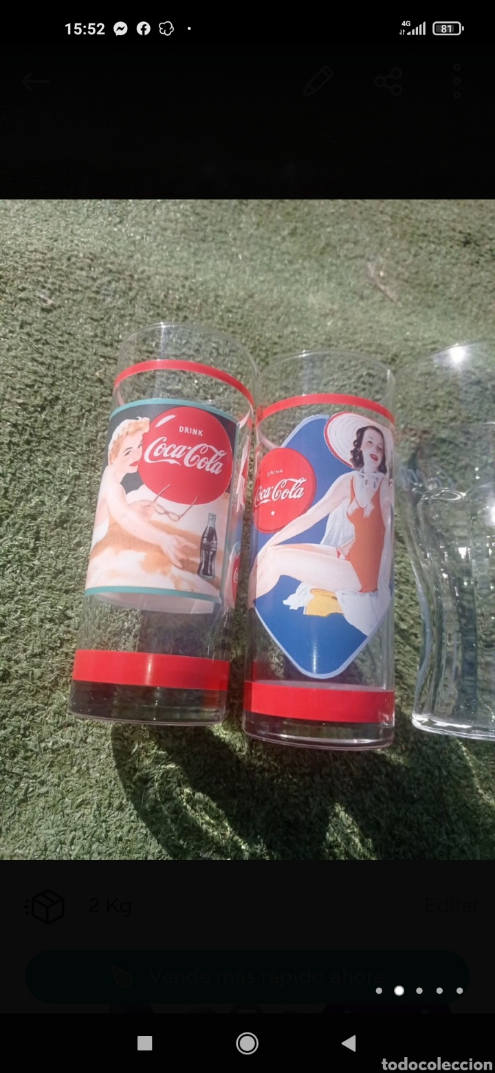 Coleccionismo de Coca-Cola y Pepsi: Lote vasos variados Coca-Cola - Foto 5