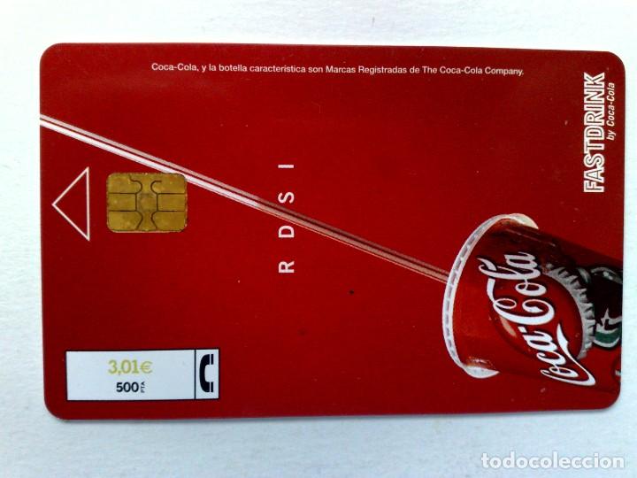 Collecting of Coca-Cola and Pepsi: TARJETA TELEF&Oacute;NICA;P-483:COCA~COLA,TELEBARNA 2001 (3,01&euro;.) TIRADA 8.000 EX. (09/01)