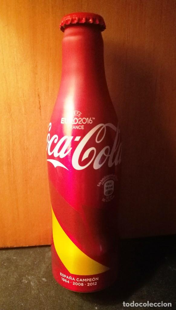 Sammeln von Coca-Cola und Pepsi: BOTELLA DE ALUMINIO DE COCA-COLA EURO/2016 (VACIA)