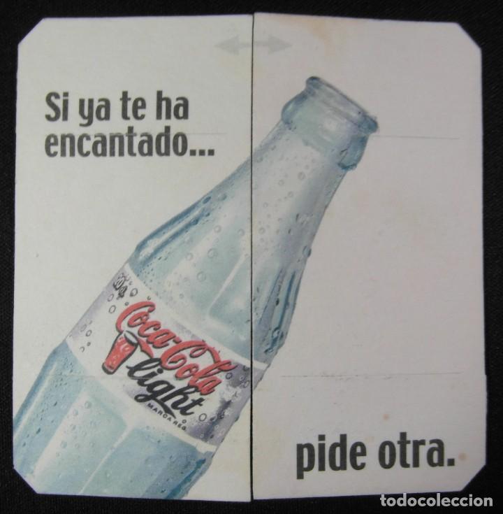 Collectionnisme de Coca-Cola et Pepsi: *Coca-Cola* Posavasos con solapas. Interior publicidad con Volvo C70 Cabrio. 85x85 mms.