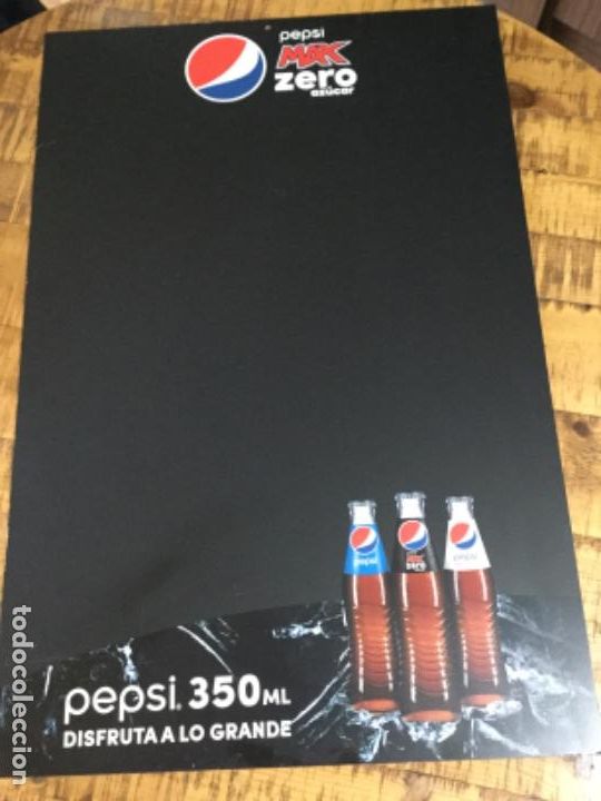 Collecting of Coca-Cola and Pepsi: PEPSI MAX ZERO - PIZARRA DOBLE CARA - CHAMPIONS LEAGUE