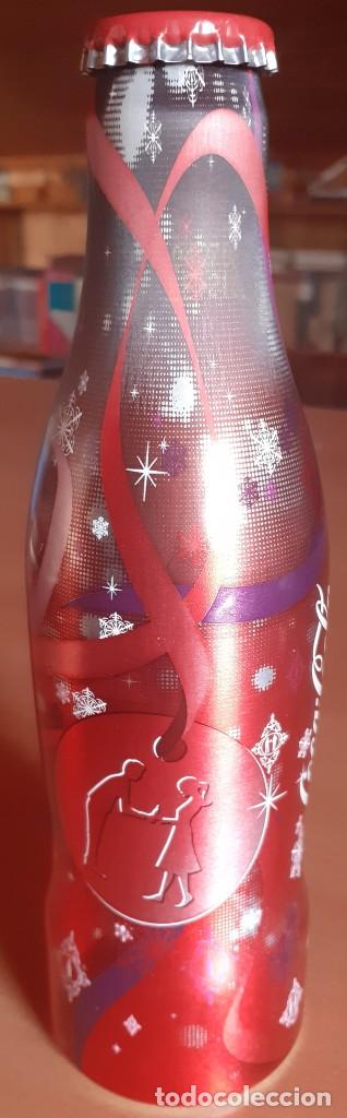 Collecting of Coca-Cola and Pepsi: Botella de Coca-Cola de aluminio promoci&oacute;n Navidad. A&ntilde;o 2007. Edici&oacute;n espa&ntilde;ola (botell&iacute;n Cocacola)