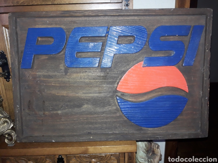 Collecting of Coca-Cola and Pepsi: Antiguo cartel de Pepsi, a doble cara