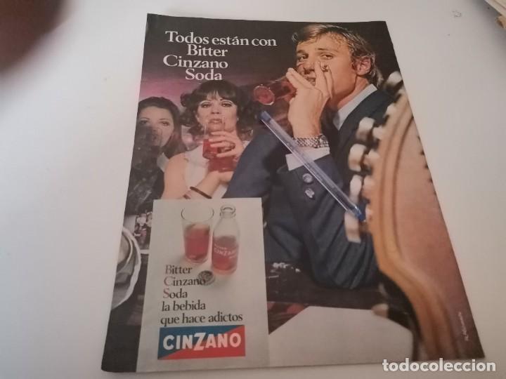 Collectionnisme de Coca-Cola et Pepsi: BITTER CINZANO SODA REVERSO TABACO WINSTON ANUNCIO PUBLICIDAD REVISTA A&Ntilde;O 1969